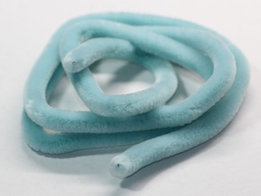 1 Stück Biegeplüsch 1 m lang Chenilledraht 8 mm Durchmesser hellblau