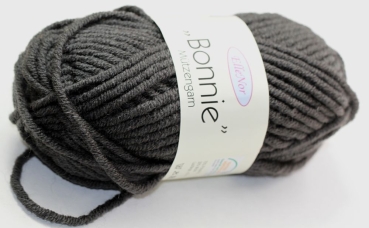 Wolle "Bonnie" Mützengarn dunkelgrau 50 g 70 % Polyacryl 30 % Wolle