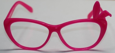 Brille 12 cm pink ohne Gläser aus Kunststoff für Teddies oder Puppen Accessoire Requisite