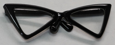 Brille 8,5 cm Kunststoff schwarz transparente Gläser für Teddies oder Puppen Accessoire Requisite