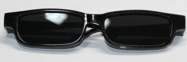 Brille 9 cm Kunststoff schwarz Gläser schwarz für Teddies oder Puppen Accessoire Requisite