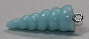 1 Einhorn-Horn 26,1 x 9,6 mm pastelltürkis