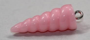 1 Einhorn-Horn 24,9 x 9,6 mm pastellrosa