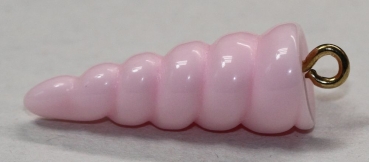 1 Einhorn-Horn 24,3 x 9 mm pastellrosa