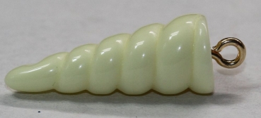 1 Einhorn-Horn 25,1 x 9,7 mm pastellgelb