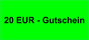 Gutschein im Wert von 20 EUR