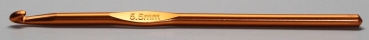 1 Häkelnadel 5,5 mm Metall kupfer