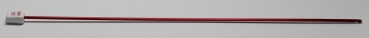 1 Häkelnadel 2 mm Metall rot tunesisch