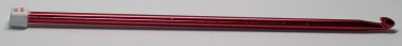1 Häkelnadel 8 mm Metall rot tunesisch
