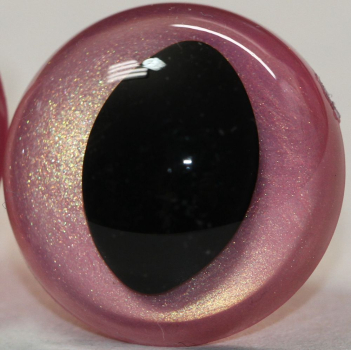 1 Paar Katzenaugen Drachenaugen Sicherheitsaugen neon pink metallic