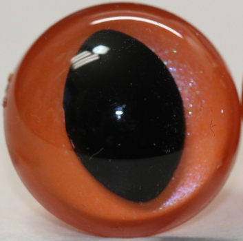 1 Paar Katzenaugen Drachenaugen Sicherheitsaugen orange metallic