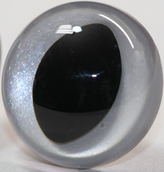 1 Paar Katzenaugen Drachenaugen Sicherheitsaugen white pearl metallic