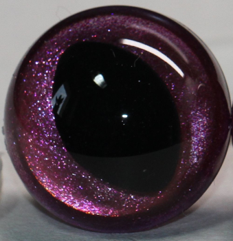 1 Paar Katzenaugen Drachenaugen Sicherheitsaugen pink metallic