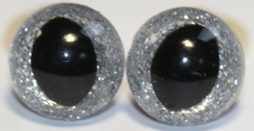 Preview: Katzenaugen Drachenaugen Glitzer Glitter Silber_2