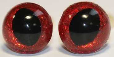 Preview: Katzenaugen Drachenaugen Glitzer Feuerrot_2