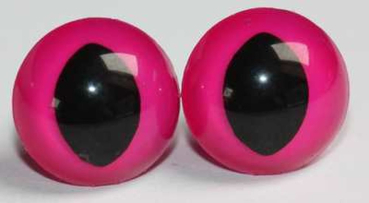 Preview: Katzenaugen Drachenaugen Sicherheitsaugen Neon pink_2