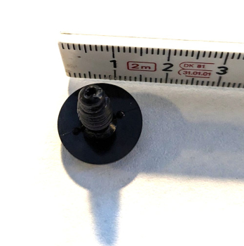 1 Paar Sicherheitsaugen 16 mm Knopfaugen schwarz durchgefärbt rund