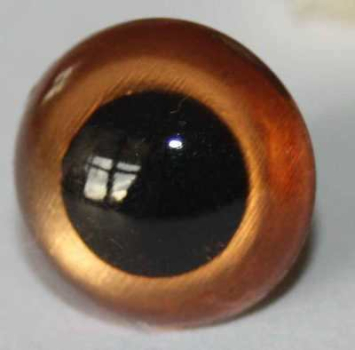 Sicherheitsaugen Zimt metallic