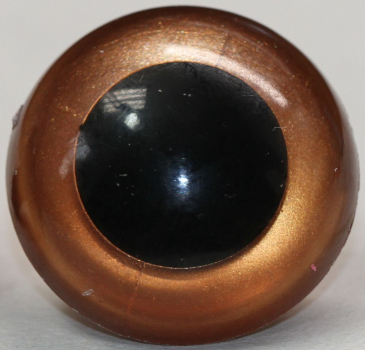 Sicherheitsaugen Zimt metallic