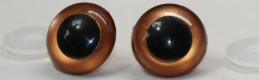 Preview: Sicherheitsaugen Zimt metallic 2