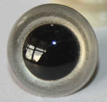 Sicherheitsaugen Silbergold metallic