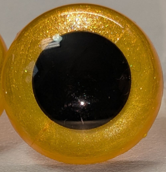 Sicherheitsaugen dunkelgelb metallic