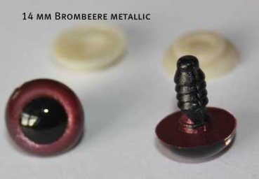 Preview: Sicherheitsaugen Brombeere metallic 3