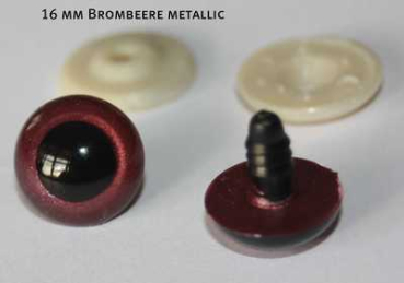 Preview: Sicherheitsaugen Brombeere metallic 2