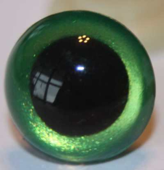 Sicherheitsaugen Goldgrün metallic