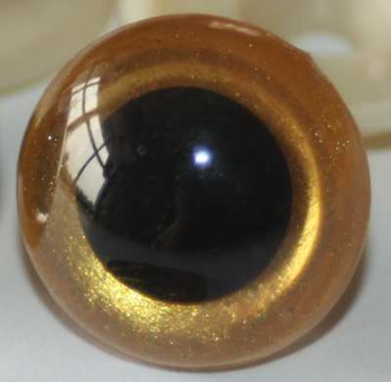 Sicherheitsaugen Gold dunkel metallic