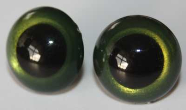 Preview: 1 Paar Sicherheitsaugen Oliv metallic