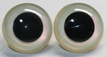 1 Paar Sicherheitsaugen perlmutt metallic violetter Schimmer