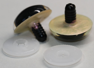 Preview: Sicherheitsaugen Perlmutt metallic violetter Schimmer 3