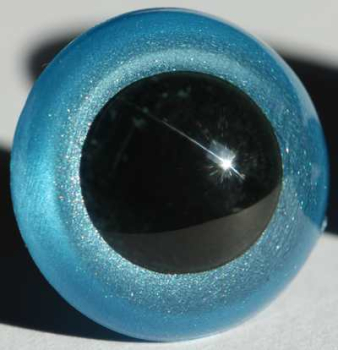Sicherheitsaugen Hellblau metallic