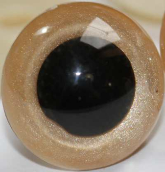 Sicherheitsaugen sand metallic