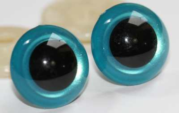 Preview: Sicherheitsaugen wasserblau metallic 2