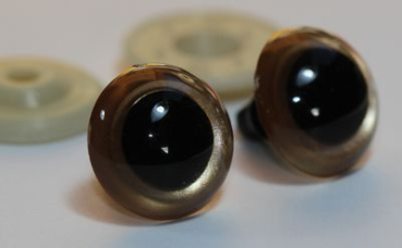 Preview: 1 Paar Sicherheitsaugen Rose Gold metallic