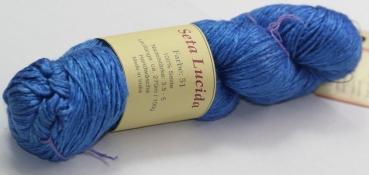 reine Maulbeerseide Seta Lucida  Garn blau 100 g ca. 270 m