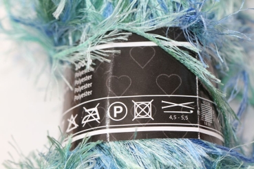 Wolle Mignon 50 g 100 % Polyester Farbe blau-grün