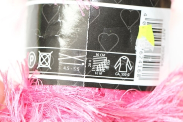 Wolle Mignon 50 g 100 % Polyester Farbe pink