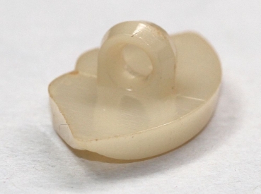 1 Mund creme zum Annähen 13 mm x 25 mm