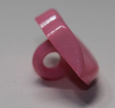1 Mund light pink zum Annähen 13 mm x 25 mm