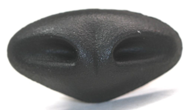 Sicherheitsnase 33 mm x 17,5 mm Gazelle hart schwarz mit Sicherheitsscheibe
