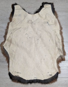 Kaninchenfell braun schwarz Lohkaninchen Nr. 12