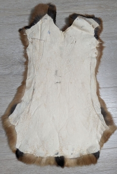 Kaninchenfell braun schwarz Lohkaninchen Nr. 14