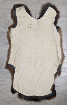 Kaninchenfell braun schwarz Lohkaninchen Nr. 27