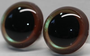1 Paar Sicherheitsaugen Prisma Color bronze grün