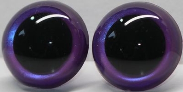 1 Paar Sicherheitsaugen Prisma Color violett blau