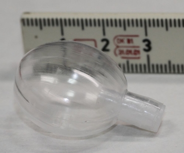 1 Stück Quietsche flach transparent 26 mm x 35 mm