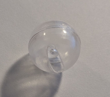 1 Stück Rasselball weiß ca. 17 mm